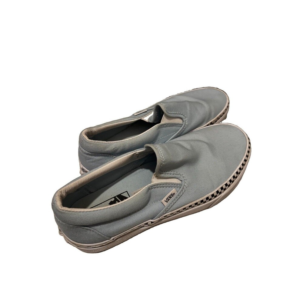 VANS Slip-On  Tennis Shoes Men 7 Women 8.5 Light Blue